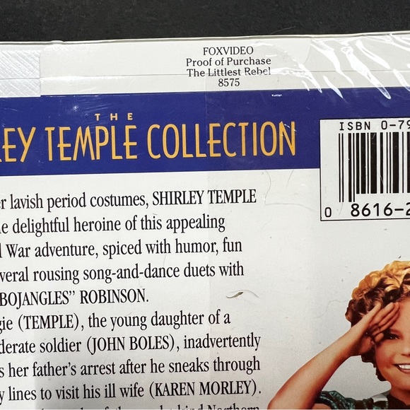 Sealed Bundle/2 Shirley Temple VHS 20th Century Fox Movie Coll. Tapes 8•9 - Picture 6 of 11